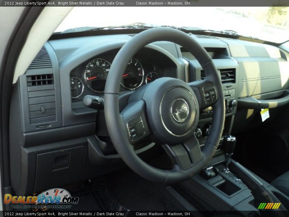 2012 Jeep Liberty Sport 4x4 Bright Silver Metallic / Dark Slate Gray Photo #10