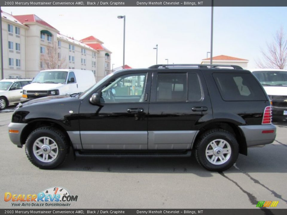 2003 Mercury Mountaineer Convenience AWD Black / Dark Graphite Photo #4