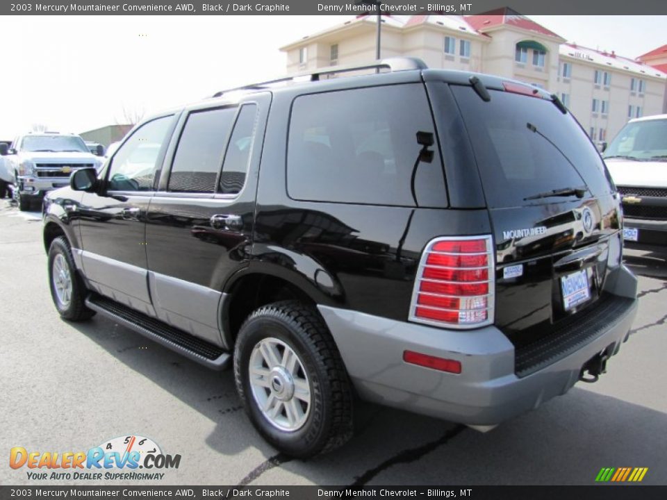 2003 Mercury Mountaineer Convenience AWD Black / Dark Graphite Photo #5