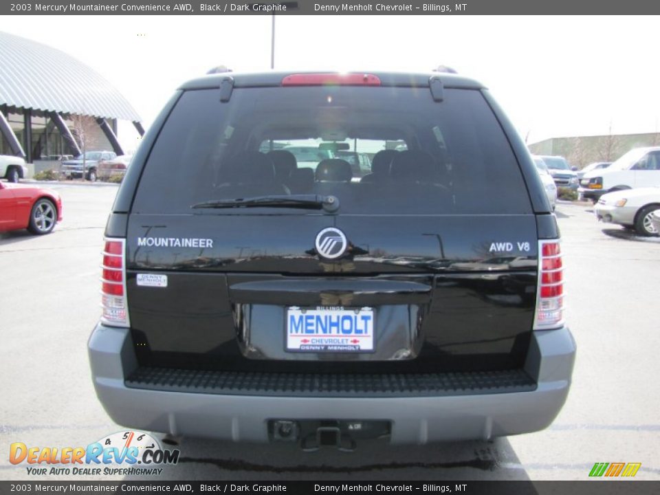 2003 Mercury Mountaineer Convenience AWD Black / Dark Graphite Photo #6