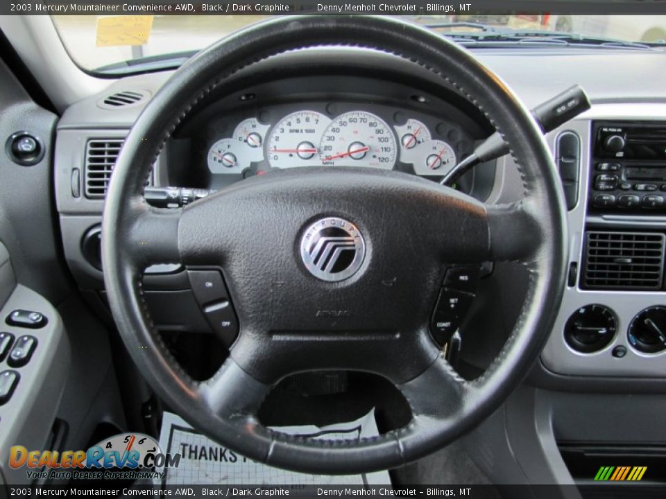 2003 Mercury Mountaineer Convenience AWD Black / Dark Graphite Photo #11