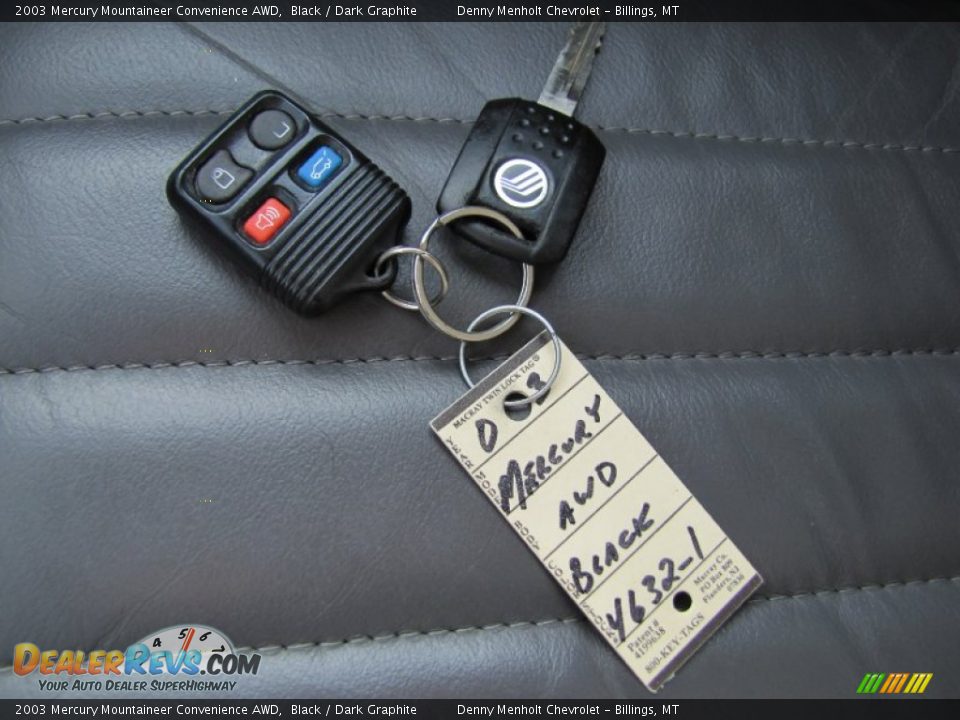 2003 Mercury Mountaineer Convenience AWD Black / Dark Graphite Photo #31