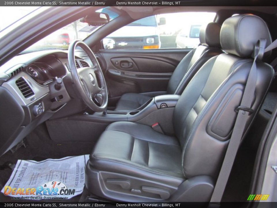 Ebony Interior - 2006 Chevrolet Monte Carlo SS Photo #8