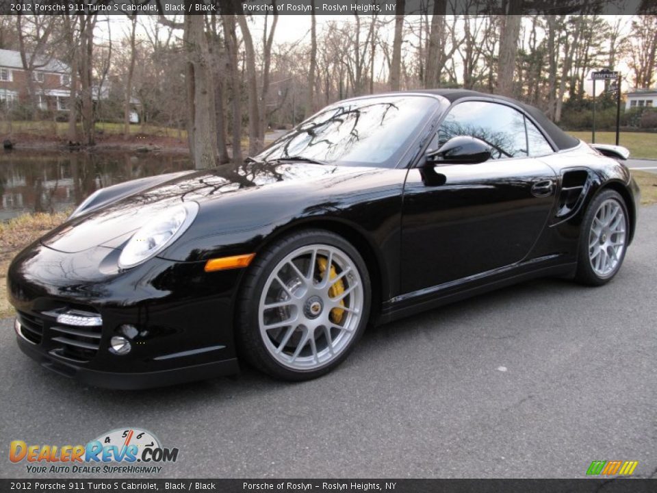 Front 3/4 View of 2012 Porsche 911 Turbo S Cabriolet Photo #1