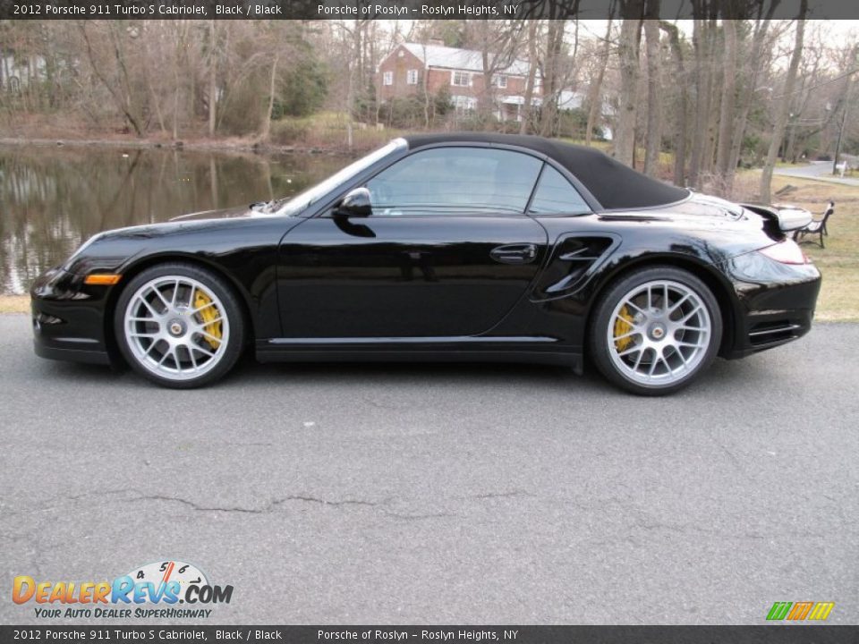 Black 2012 Porsche 911 Turbo S Cabriolet Photo #3