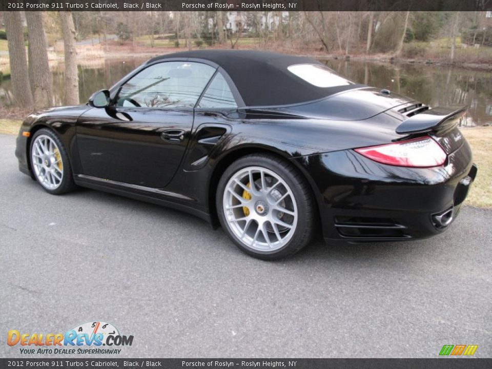 2012 Porsche 911 Turbo S Cabriolet Black / Black Photo #4