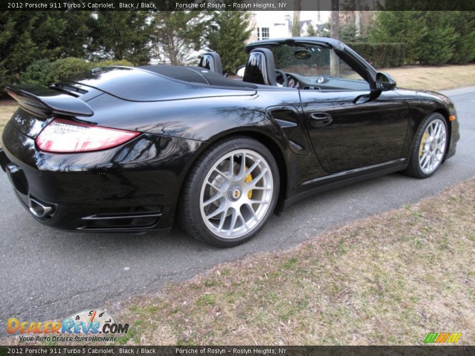 2012 Porsche 911 Turbo S Cabriolet Black / Black Photo #6