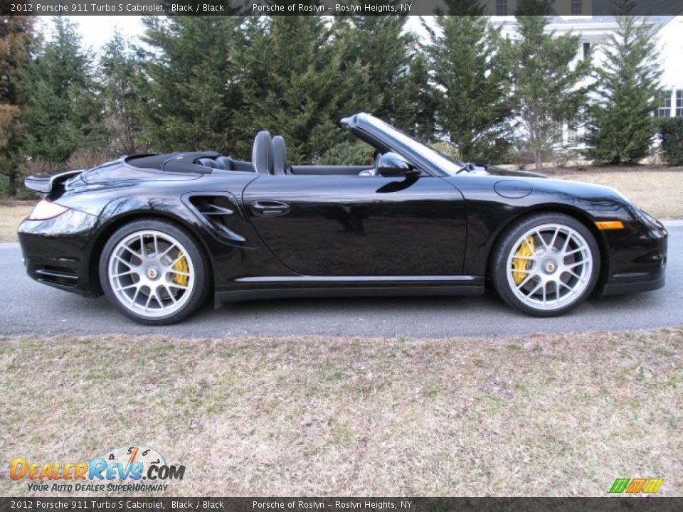Black 2012 Porsche 911 Turbo S Cabriolet Photo #7