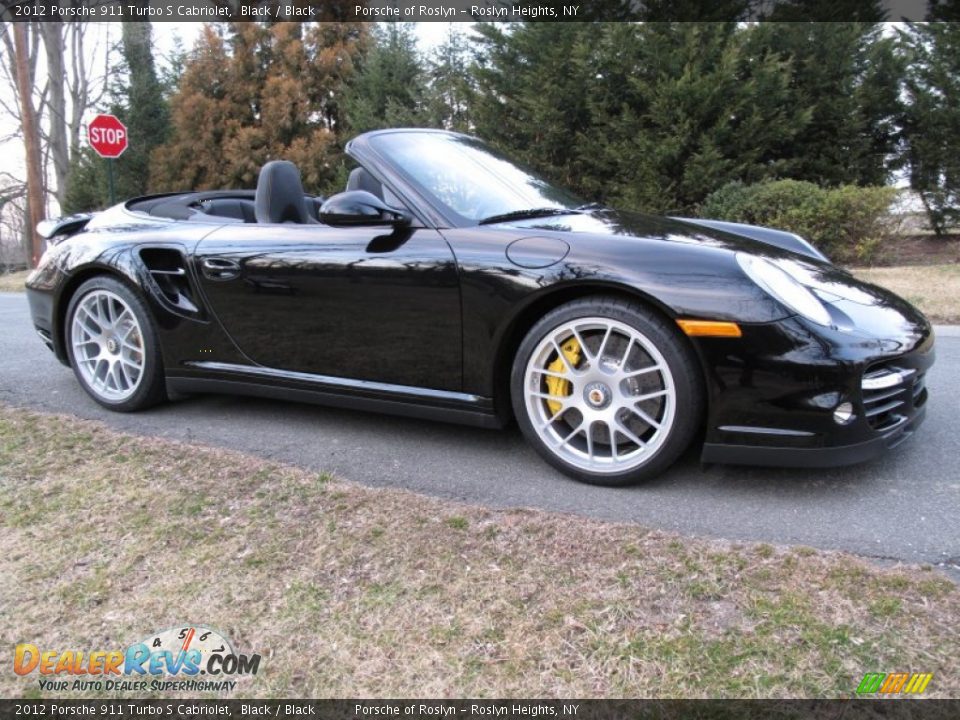 2012 Porsche 911 Turbo S Cabriolet Black / Black Photo #8