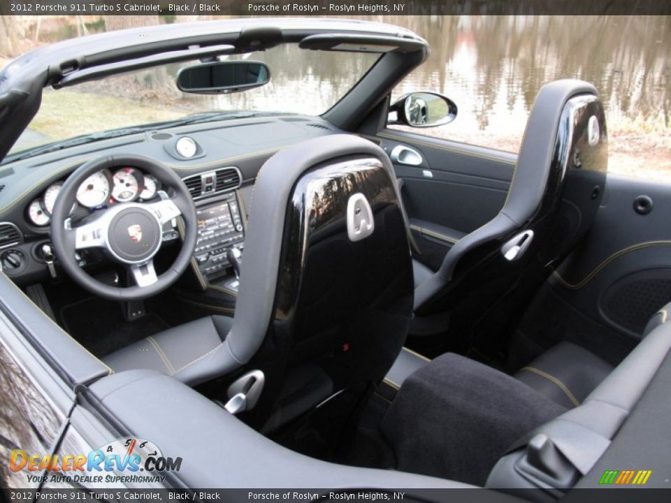 2012 Porsche 911 Turbo S Cabriolet Black / Black Photo #11