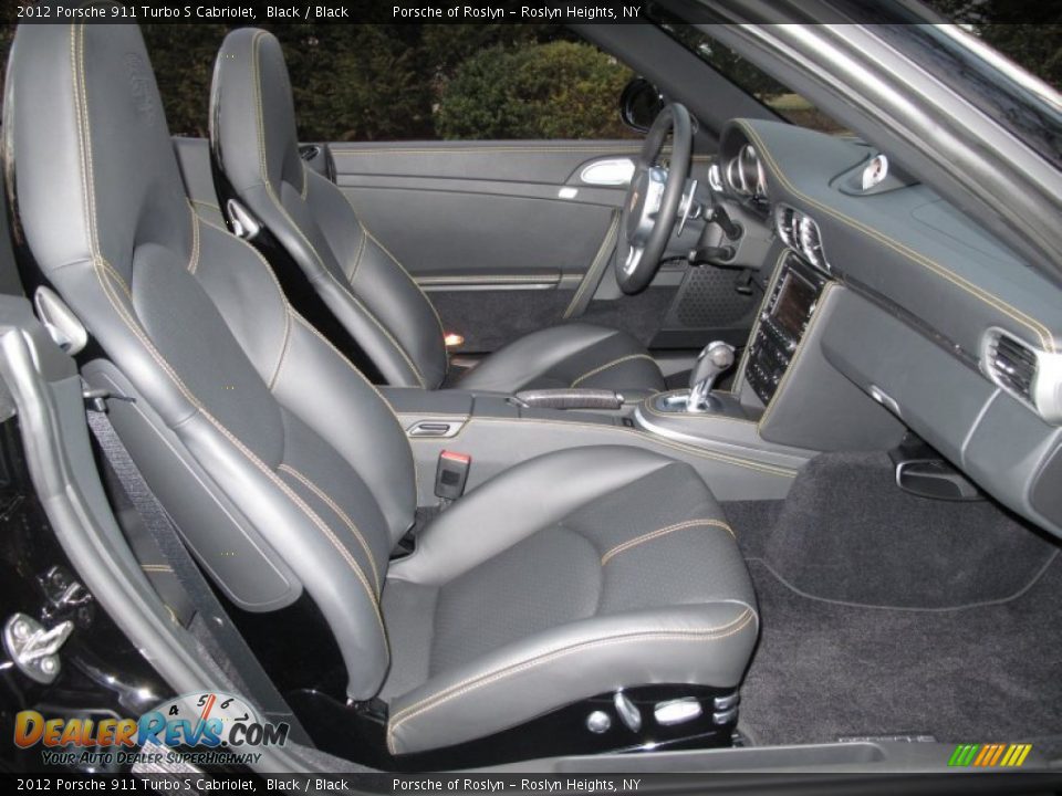 Front Seat of 2012 Porsche 911 Turbo S Cabriolet Photo #16