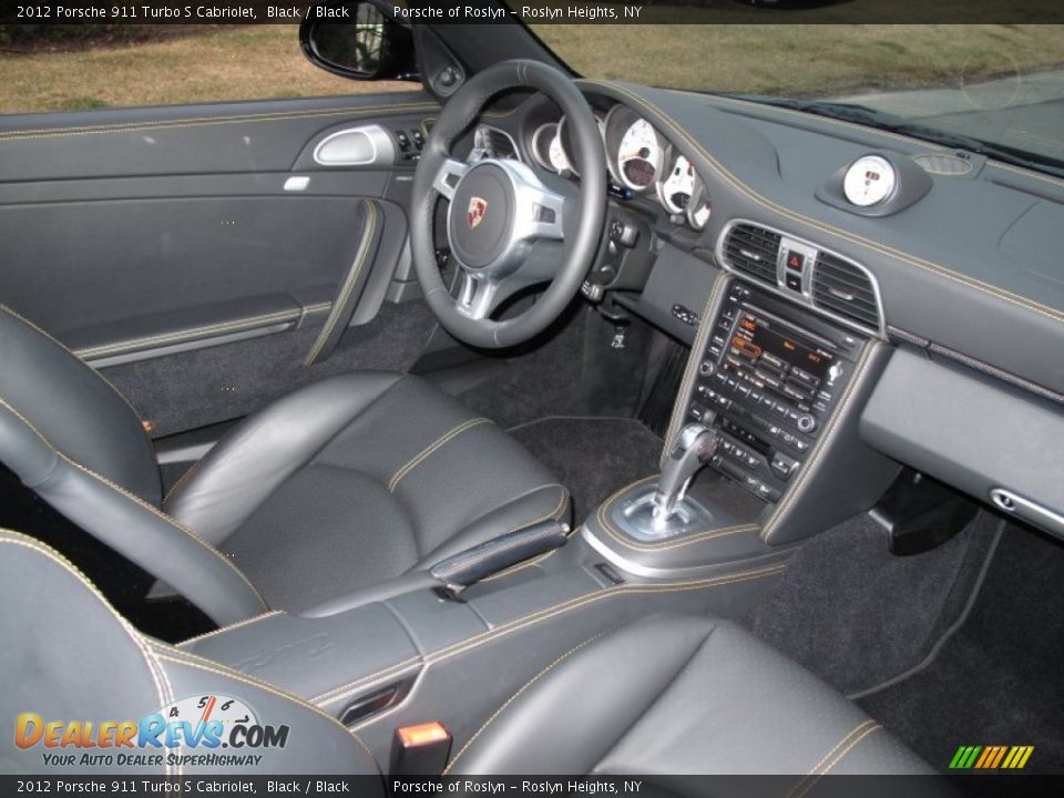 2012 Porsche 911 Turbo S Cabriolet Black / Black Photo #17