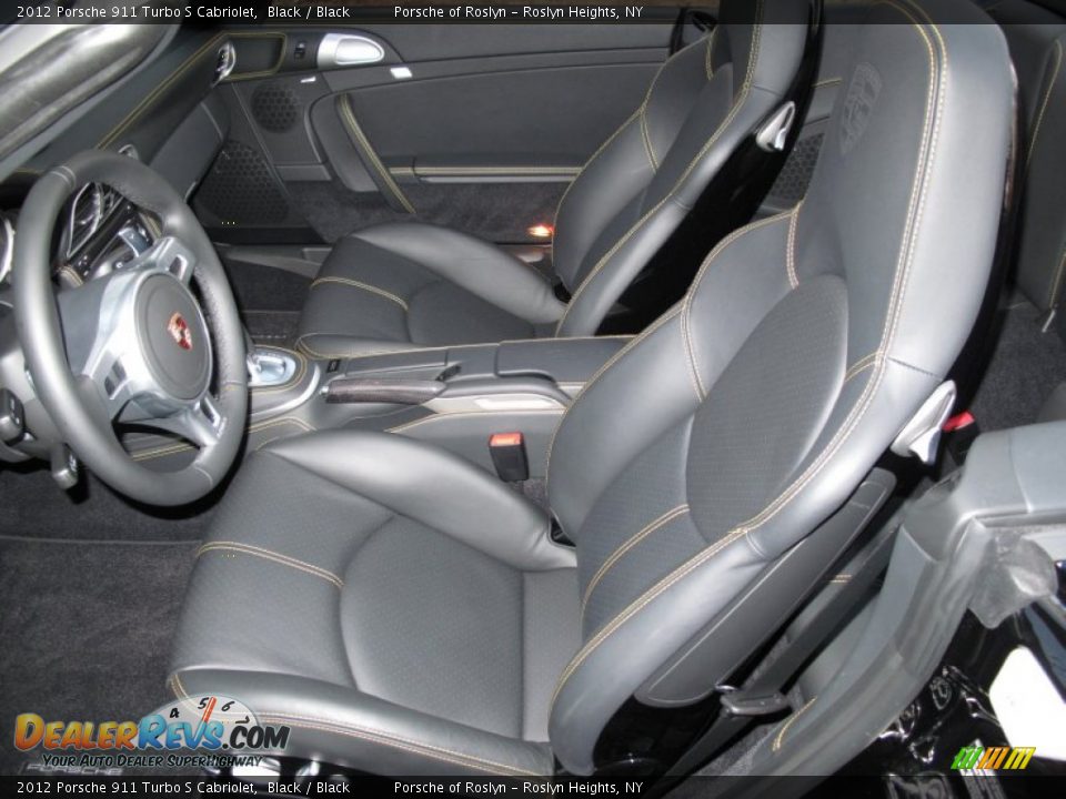 Front Seat of 2012 Porsche 911 Turbo S Cabriolet Photo #24