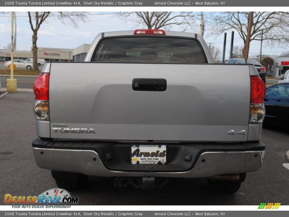 2008 Toyota Tundra Limited CrewMax 4x4 Silver Sky Metallic / Graphite Gray Photo #5