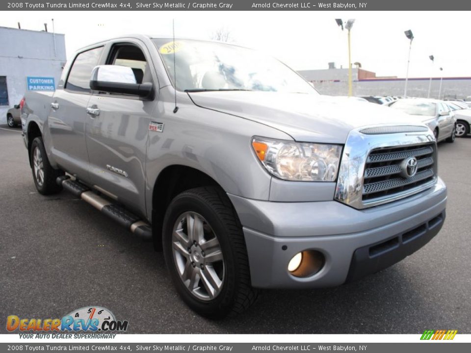2008 Toyota Tundra Limited CrewMax 4x4 Silver Sky Metallic / Graphite Gray Photo #7