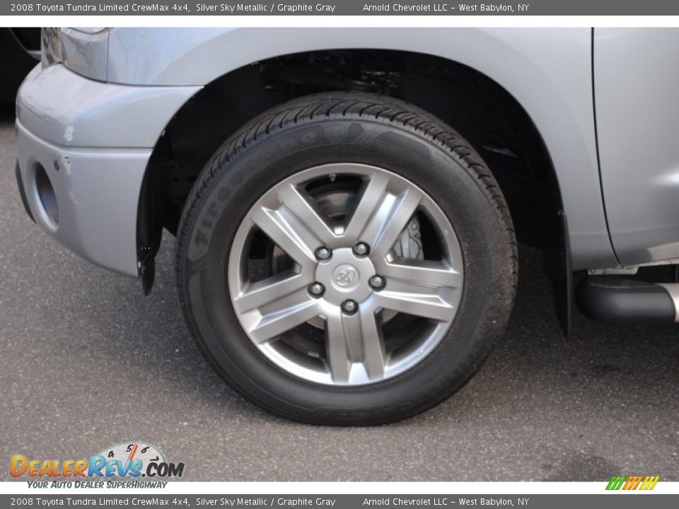 2008 Toyota Tundra Limited CrewMax 4x4 Silver Sky Metallic / Graphite Gray Photo #8