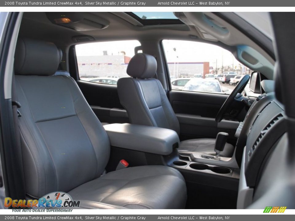 2008 Toyota Tundra Limited CrewMax 4x4 Silver Sky Metallic / Graphite Gray Photo #10