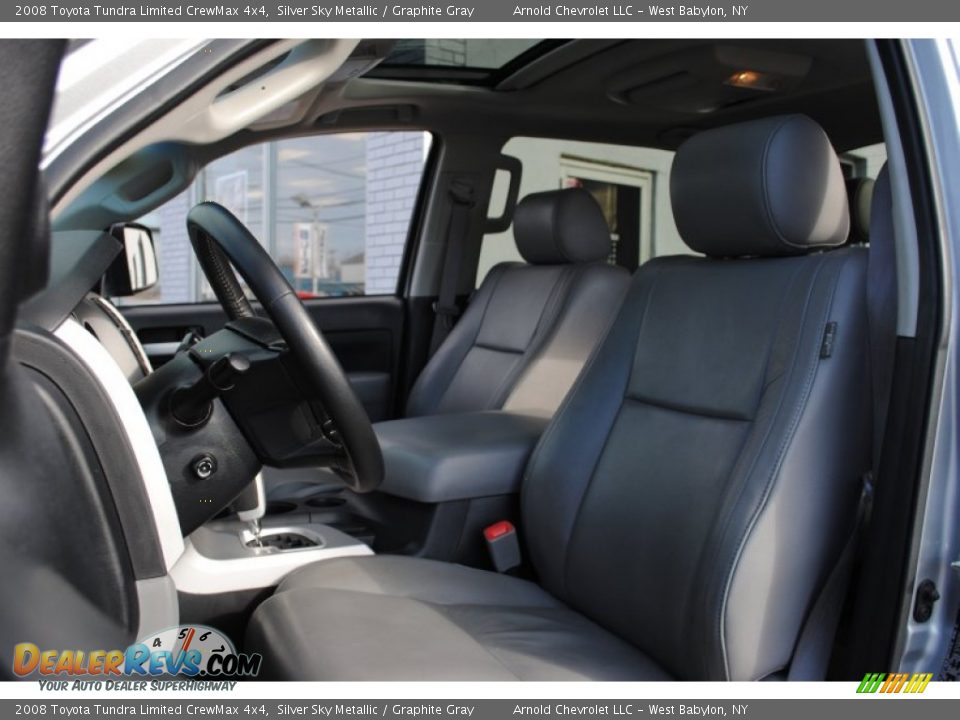 2008 Toyota Tundra Limited CrewMax 4x4 Silver Sky Metallic / Graphite Gray Photo #12