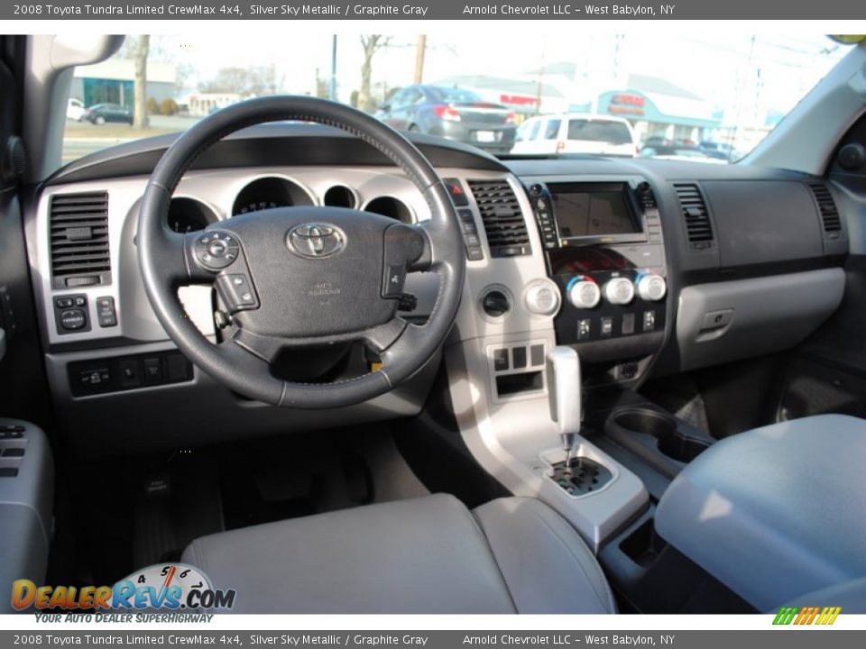 2008 Toyota Tundra Limited CrewMax 4x4 Silver Sky Metallic / Graphite Gray Photo #16