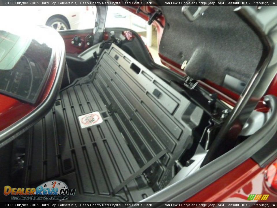2012 Chrysler 200 S Hard Top Convertible Deep Cherry Red Crystal Pearl Coat / Black Photo #9