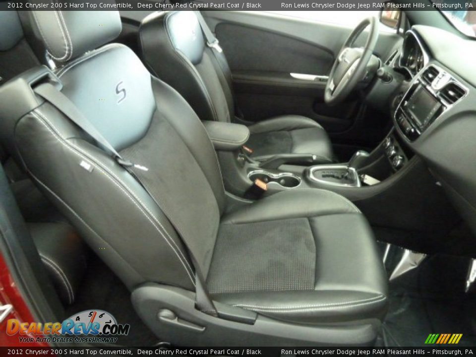 Black Interior - 2012 Chrysler 200 S Hard Top Convertible Photo #12