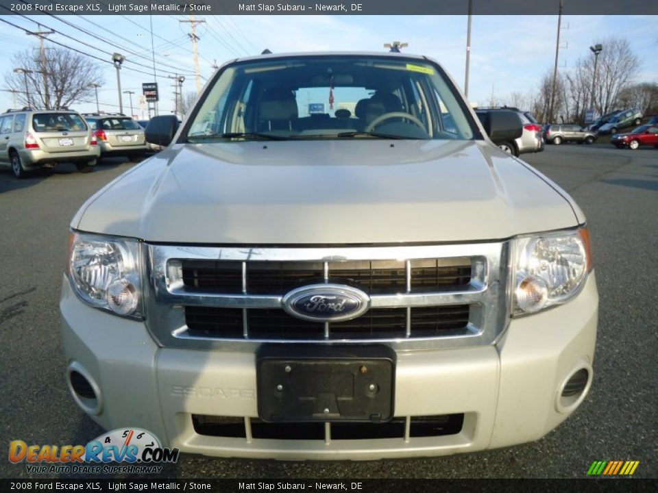 2008 Ford Escape XLS Light Sage Metallic / Stone Photo #2