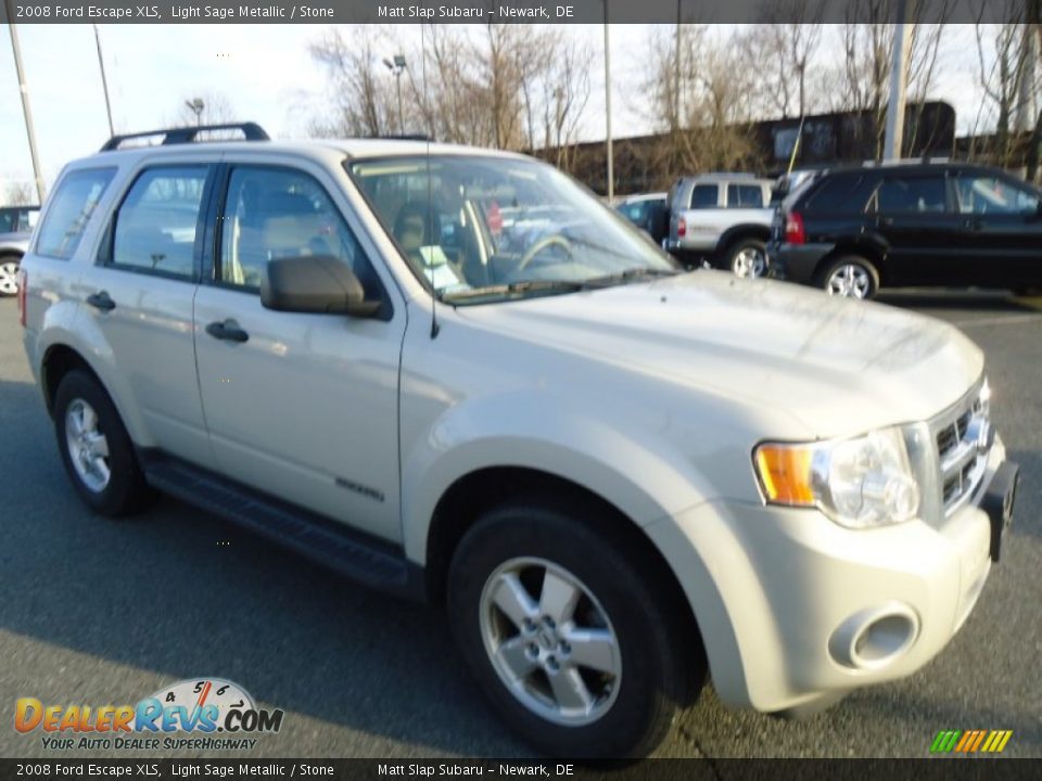 2008 Ford Escape XLS Light Sage Metallic / Stone Photo #3