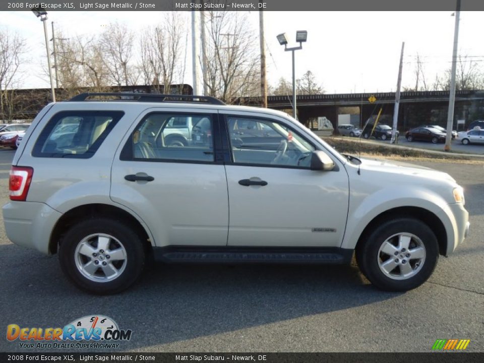 2008 Ford Escape XLS Light Sage Metallic / Stone Photo #4