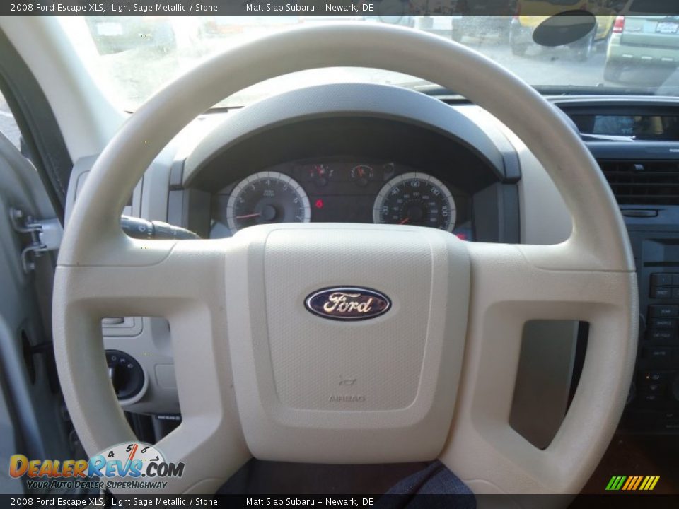 2008 Ford Escape XLS Light Sage Metallic / Stone Photo #30