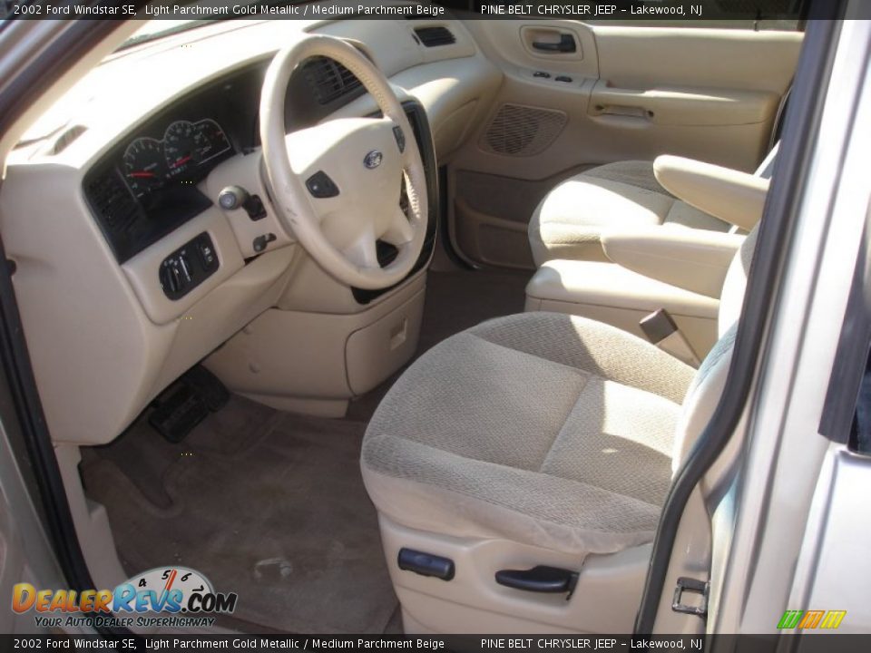 Medium Parchment Beige Interior 2002 Ford Windstar Se