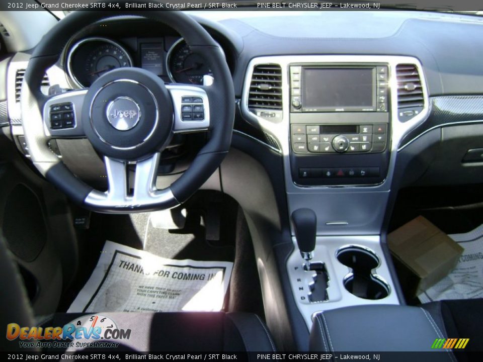 2012 Jeep Grand Cherokee SRT8 4x4 Brilliant Black Crystal Pearl / SRT Black Photo #4