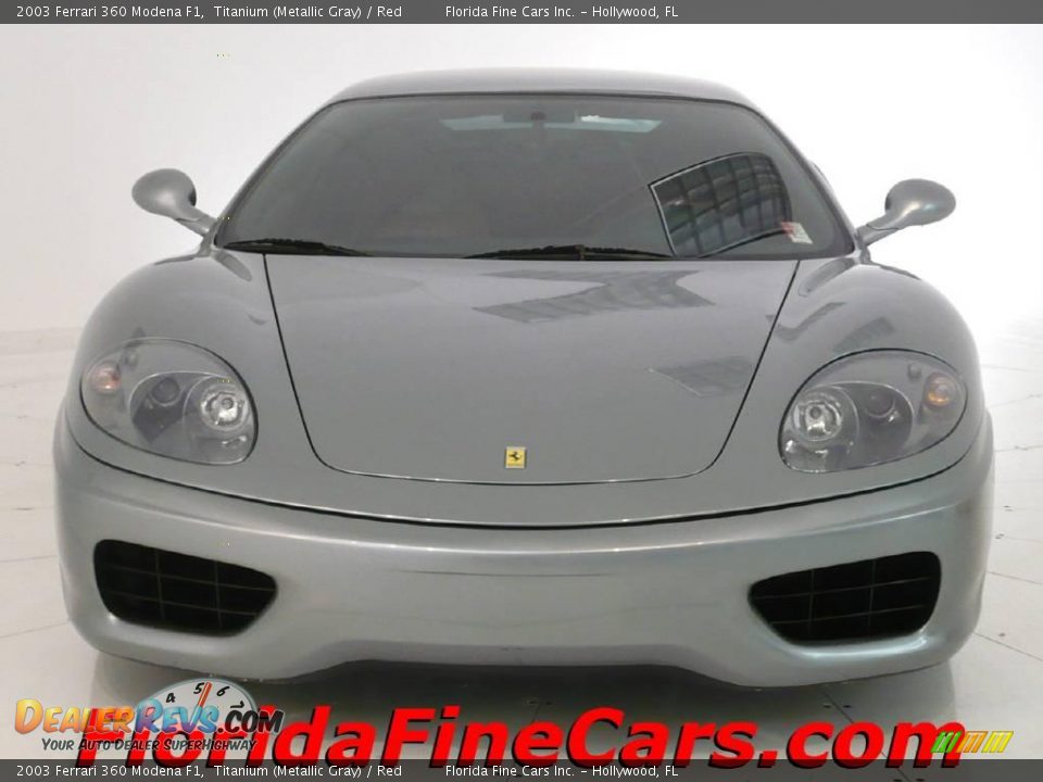 2003 Ferrari 360 Modena F1 Titanium (Metallic Gray) / Red Photo #5