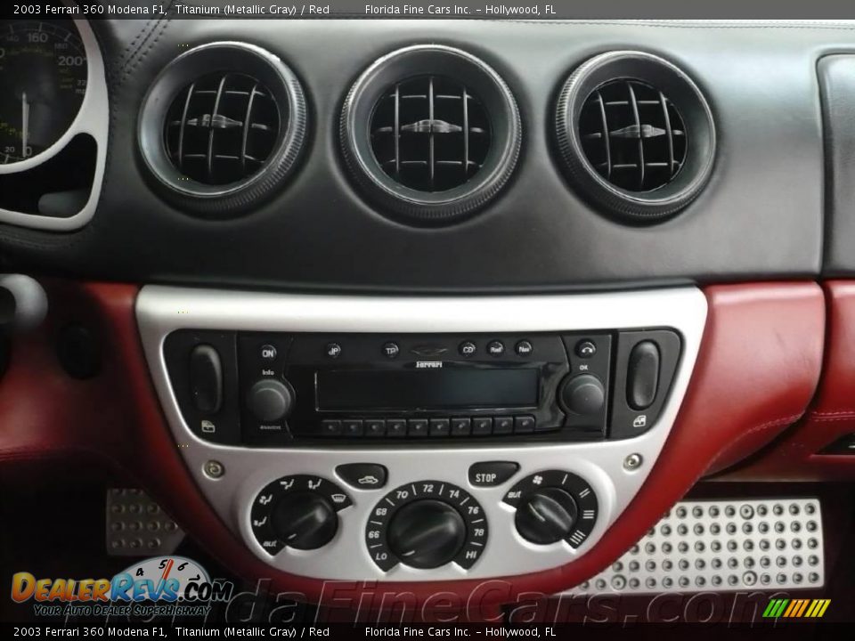 2003 Ferrari 360 Modena F1 Titanium (Metallic Gray) / Red Photo #20
