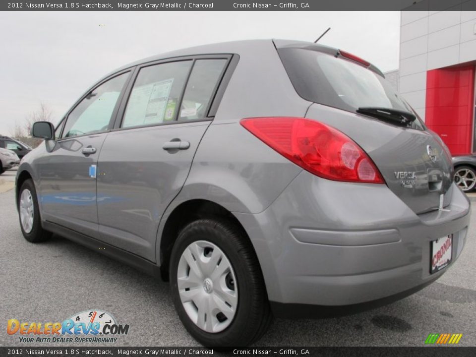 2012 Nissan Versa 1.8 S Hatchback Magnetic Gray Metallic / Charcoal Photo #3