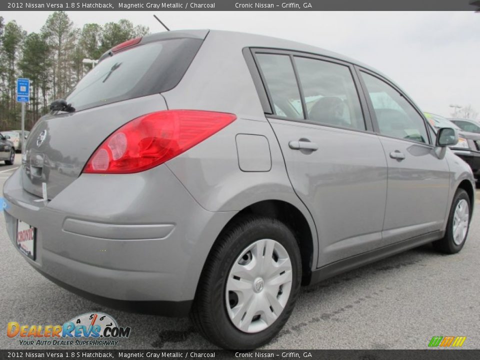 2012 Nissan Versa 1.8 S Hatchback Magnetic Gray Metallic / Charcoal Photo #5