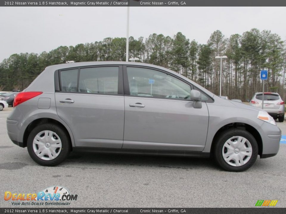 2012 Nissan Versa 1.8 S Hatchback Magnetic Gray Metallic / Charcoal Photo #6