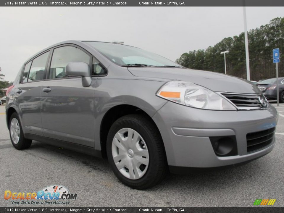 2012 Nissan Versa 1.8 S Hatchback Magnetic Gray Metallic / Charcoal Photo #7