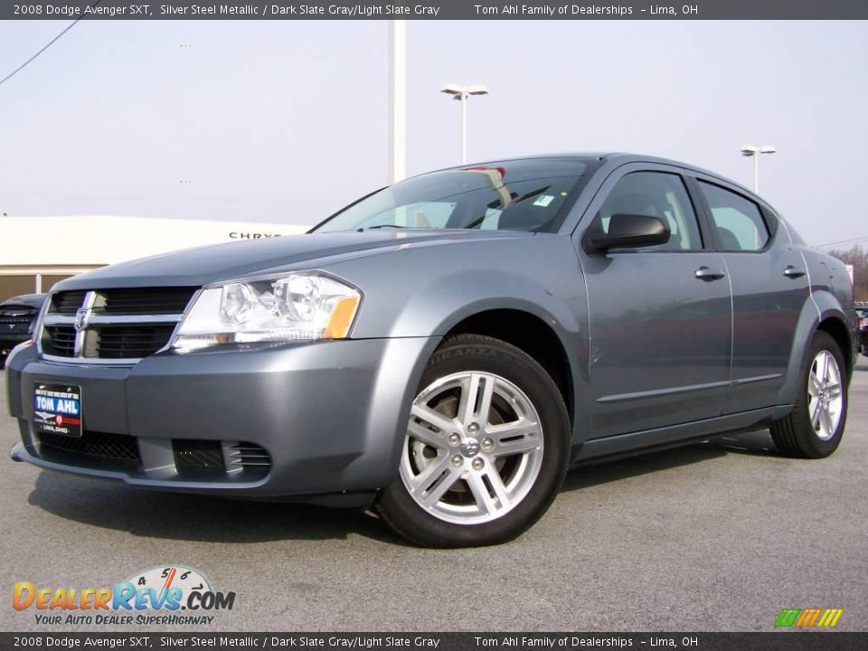 2008 Dodge Avenger SXT Silver Steel Metallic / Dark Slate Gray/Light Slate Gray Photo #1