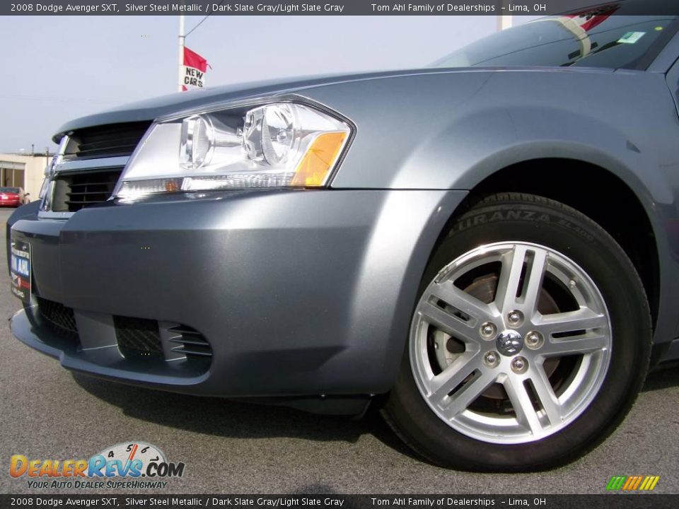 2008 Dodge Avenger SXT Silver Steel Metallic / Dark Slate Gray/Light Slate Gray Photo #2