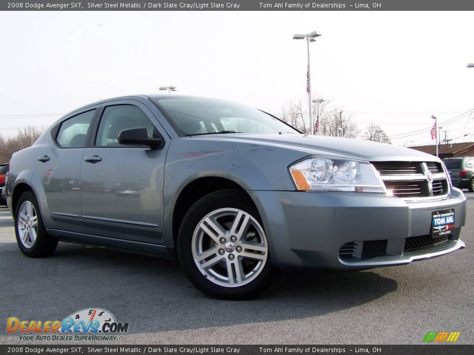 2008 Dodge Avenger SXT Silver Steel Metallic / Dark Slate Gray/Light Slate Gray Photo #8