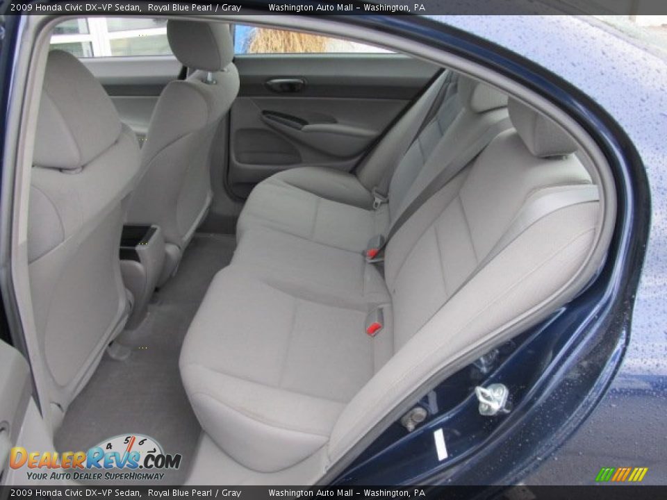 2009 Honda Civic DX-VP Sedan Royal Blue Pearl / Gray Photo #11