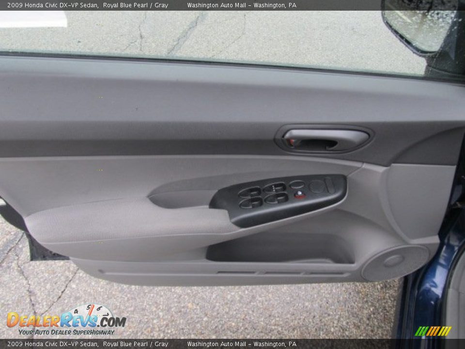 2009 Honda Civic DX-VP Sedan Royal Blue Pearl / Gray Photo #13