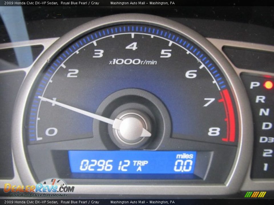 2009 Honda Civic DX-VP Sedan Royal Blue Pearl / Gray Photo #20