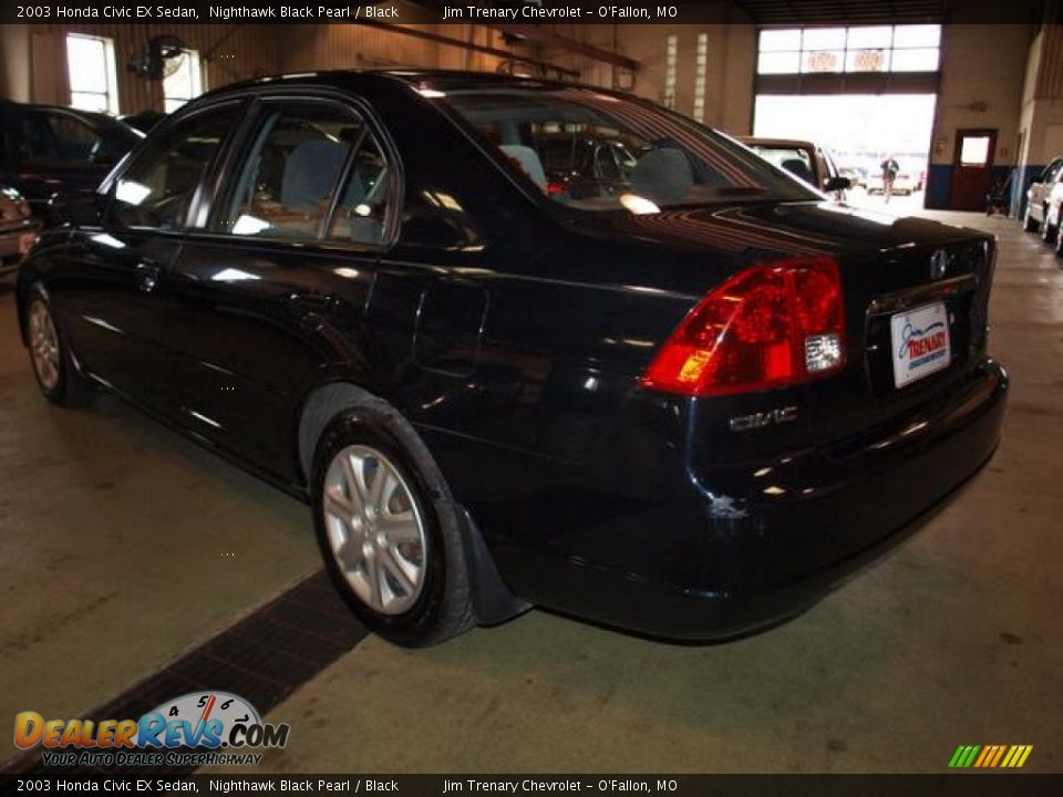 2003 Honda Civic EX Sedan Nighthawk Black Pearl / Black Photo #3
