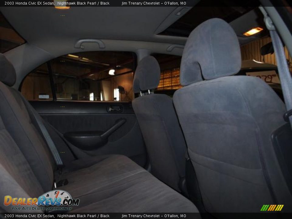 2003 Honda Civic EX Sedan Nighthawk Black Pearl / Black Photo #4