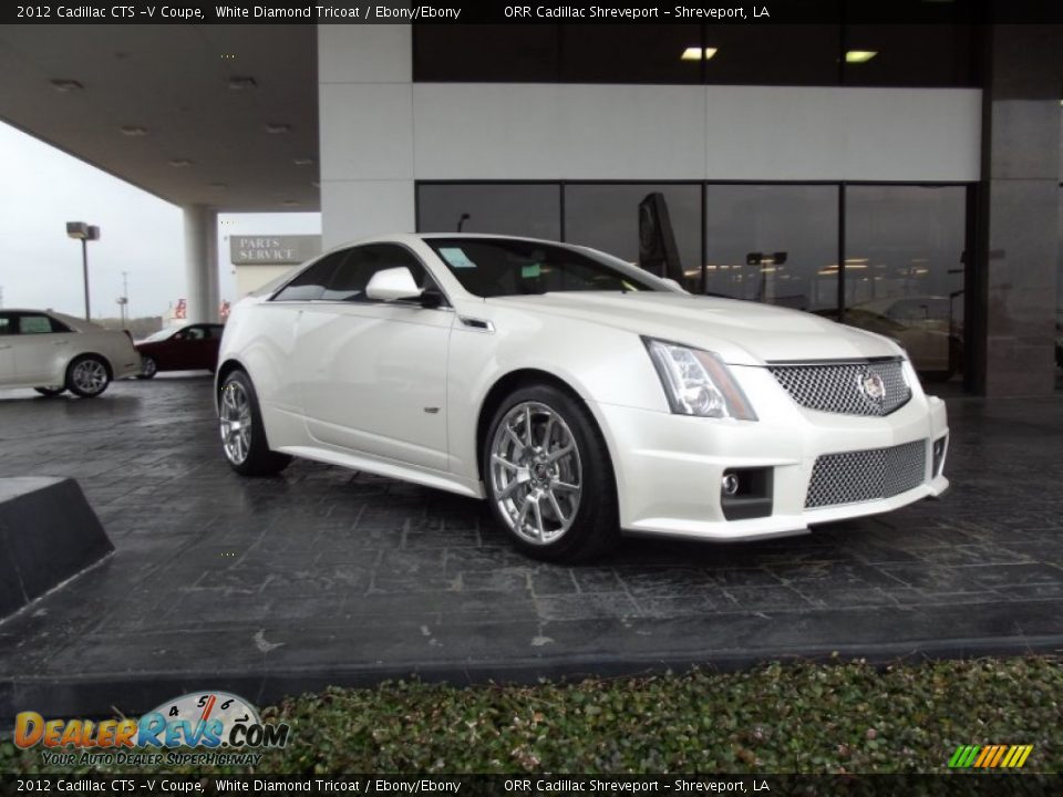 White Diamond Tricoat 2012 Cadillac CTS -V Coupe Photo #2