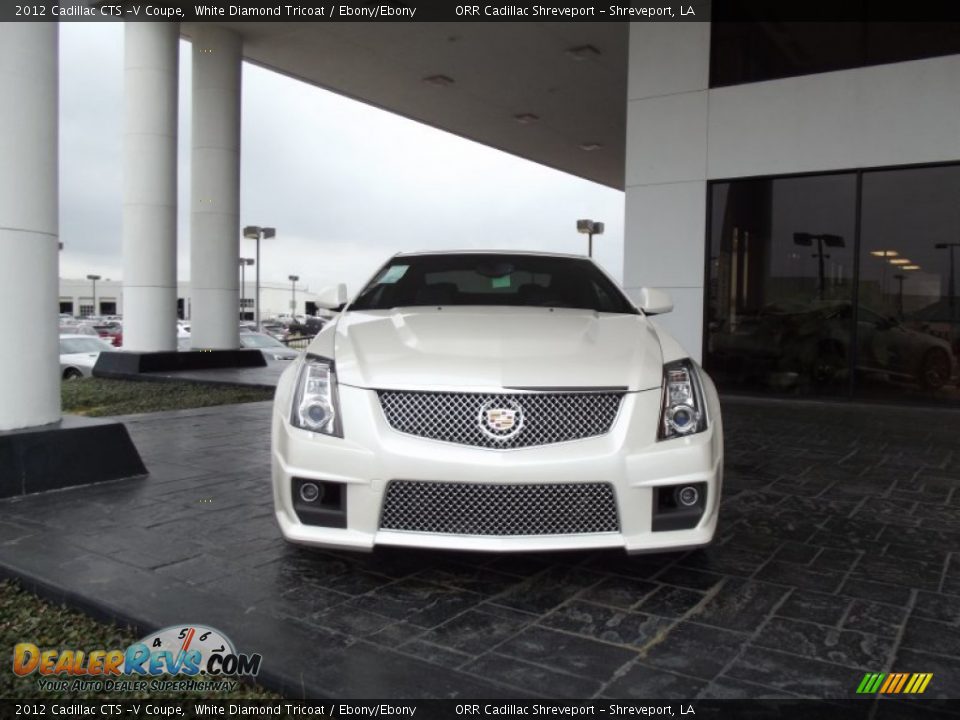 White Diamond Tricoat 2012 Cadillac CTS -V Coupe Photo #6