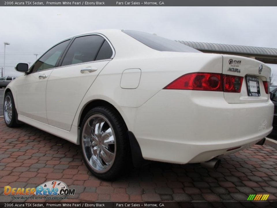 2006 Acura TSX Sedan Premium White Pearl / Ebony Black Photo #2