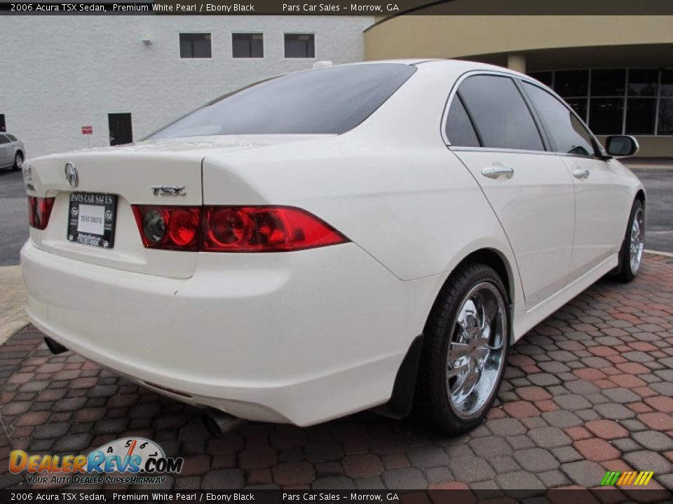 2006 Acura TSX Sedan Premium White Pearl / Ebony Black Photo #3