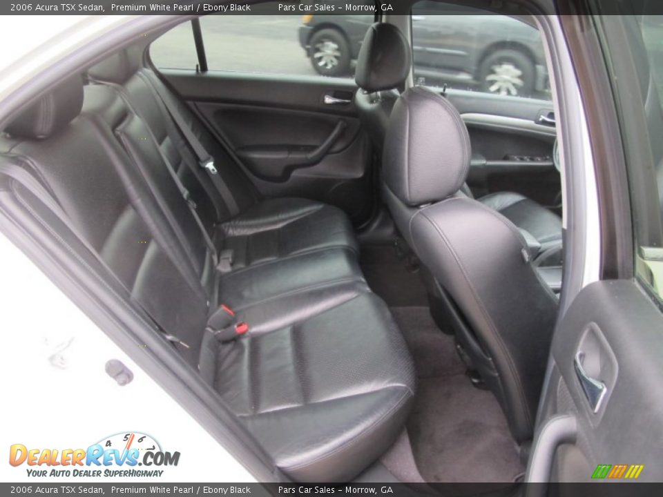 2006 Acura TSX Sedan Premium White Pearl / Ebony Black Photo #10